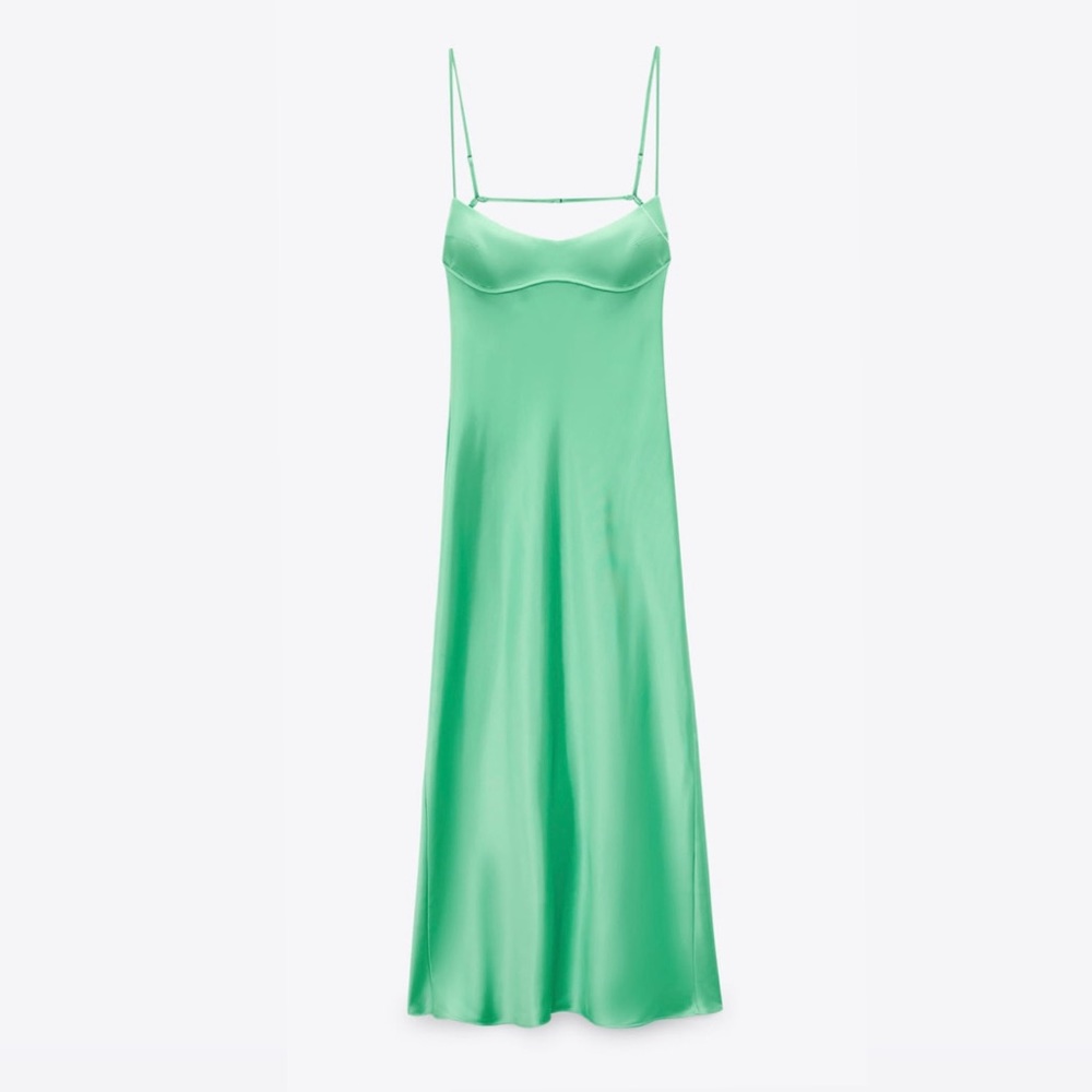 Satin Midi Dress